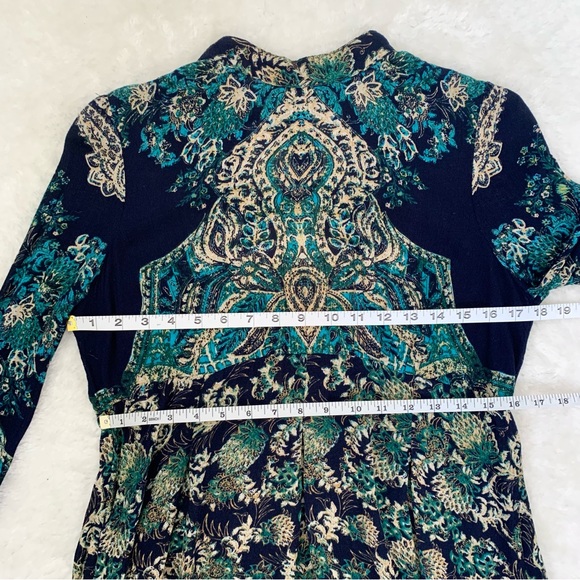 Free People Lady Luck Tunic Dress in BlueCombo - Picture 9 of 16